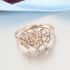 Luxoro 10K Rose Gold Natural Champagne Diamond Cluster Ring (Size 9.0) 1.00 ctw image number 1