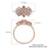Luxoro 10K Rose Gold Natural Champagne Diamond Cluster Ring (Size 9.0) 1.00 ctw image number 5