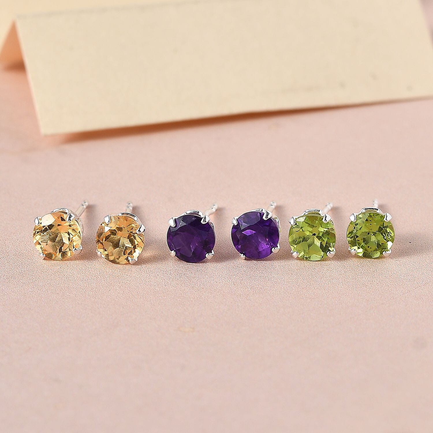Peridot & Brazilian Citrine & Amethyst