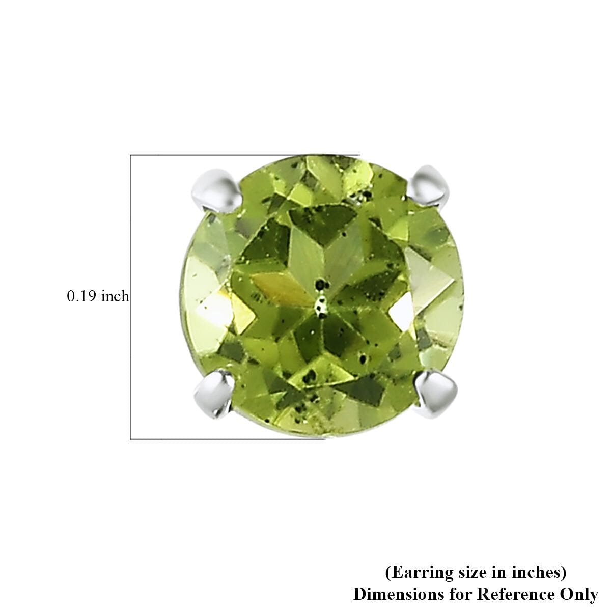 Peridot, Brazilian Citrine and Amethyst 2.75 ctw Set of 3 Solitaire Stud Earrings in Sterling Silver