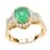 Iliana 18K Yellow Gold AAA Boyaca Colombian Emerald and G-H SI Diamond Ring (Size 6.0) 4.80 Grams 2.35 ctw