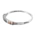 Lustro Stella Made with Finest Multi Color CZ Bangle Bracelet in Platinum Over Sterling Silver (7.25 In) 13.75 ctw image number 3