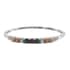 Lustro Stella Made with Finest Multi Color CZ Bangle Bracelet in Platinum Over Sterling Silver (8.00 In) 13.75 ctw image number 0