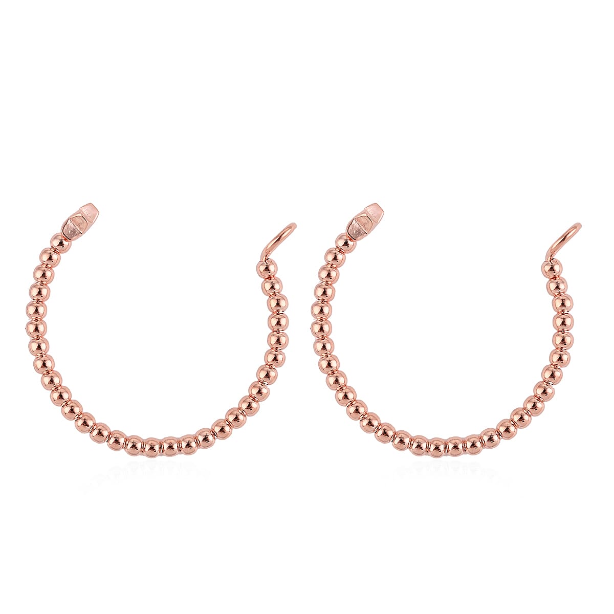 Star Charm Interchangeable Hoop in 14K RG Over Sterling Silver (2 g) image number 1