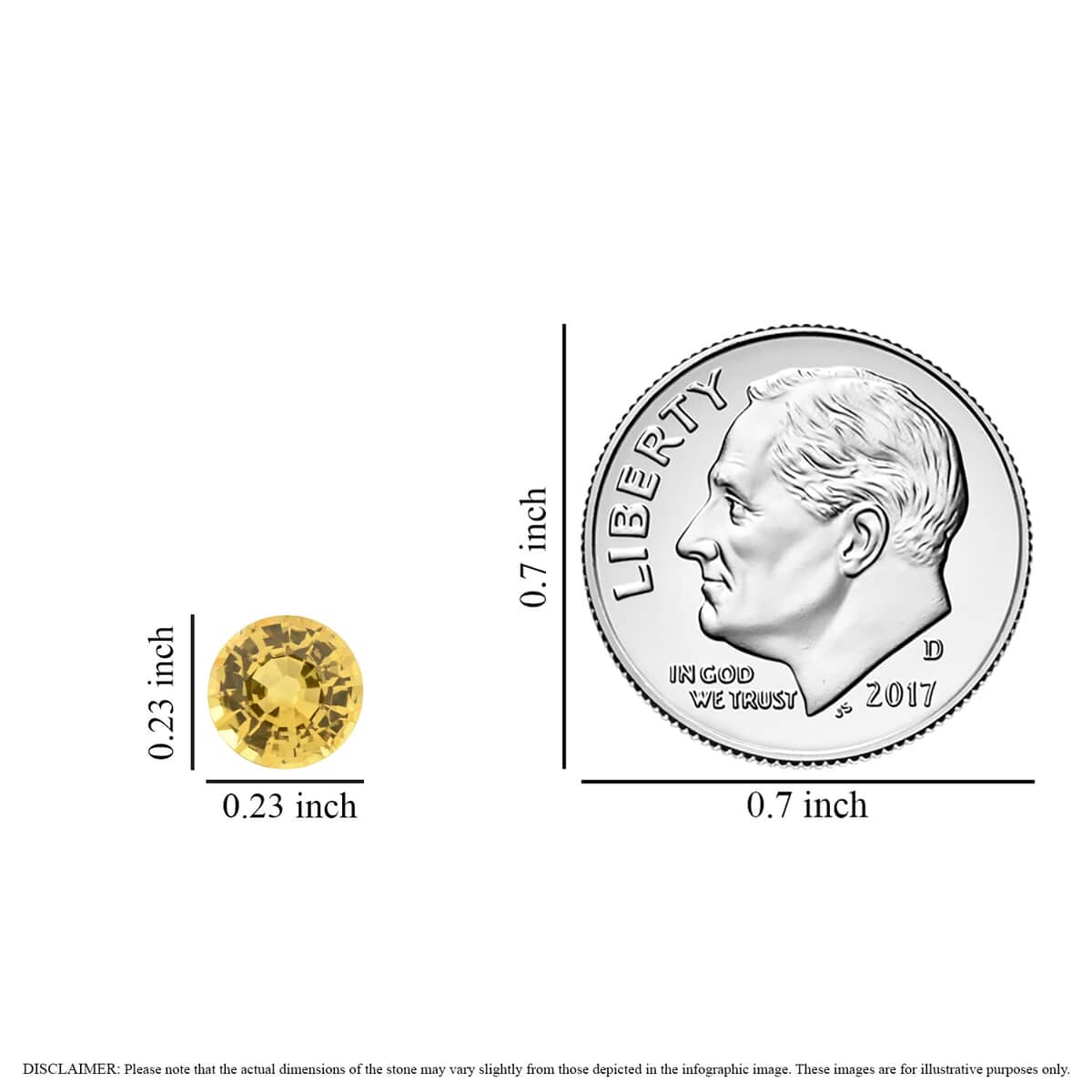 AAAA Yellow Sapphire (Rnd 6 mm) 1.00 ctw image number 4