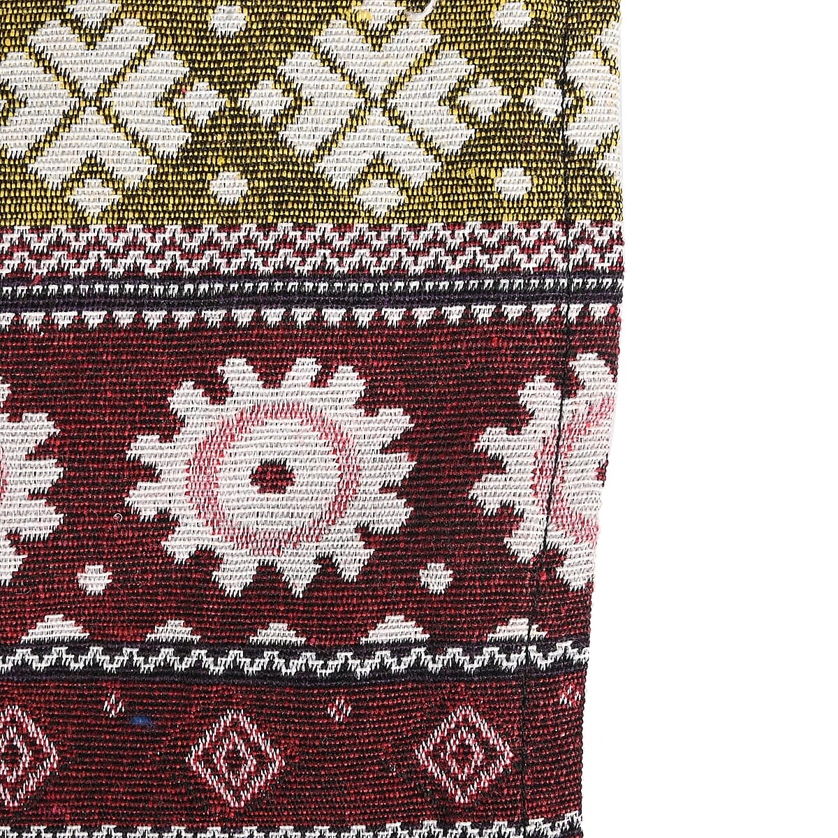 Stars Pattern Poly Cotton Multi Color Table Runner 65% Cotton & 35% Polyester, Washable Runner Rugs, Wrinkle Resistant Table Linen image number 1