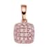 Luxoro 10K Rose Gold I3 Natural Pink Diamond Cluster Pendant 0.25 ctw image number 0