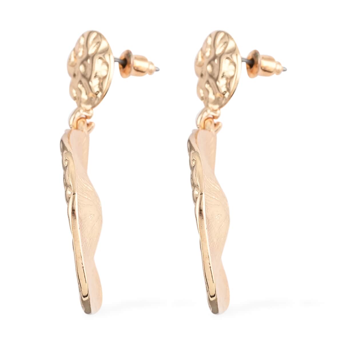 Dangle Drop Earrings in Goldtone image number 2