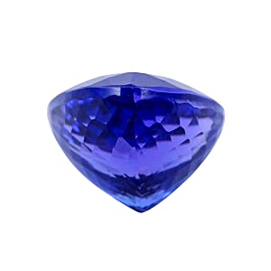 Certified and Appraised AAAA Vivid Tanzanite (Trl Free Size) 7.50 ctw