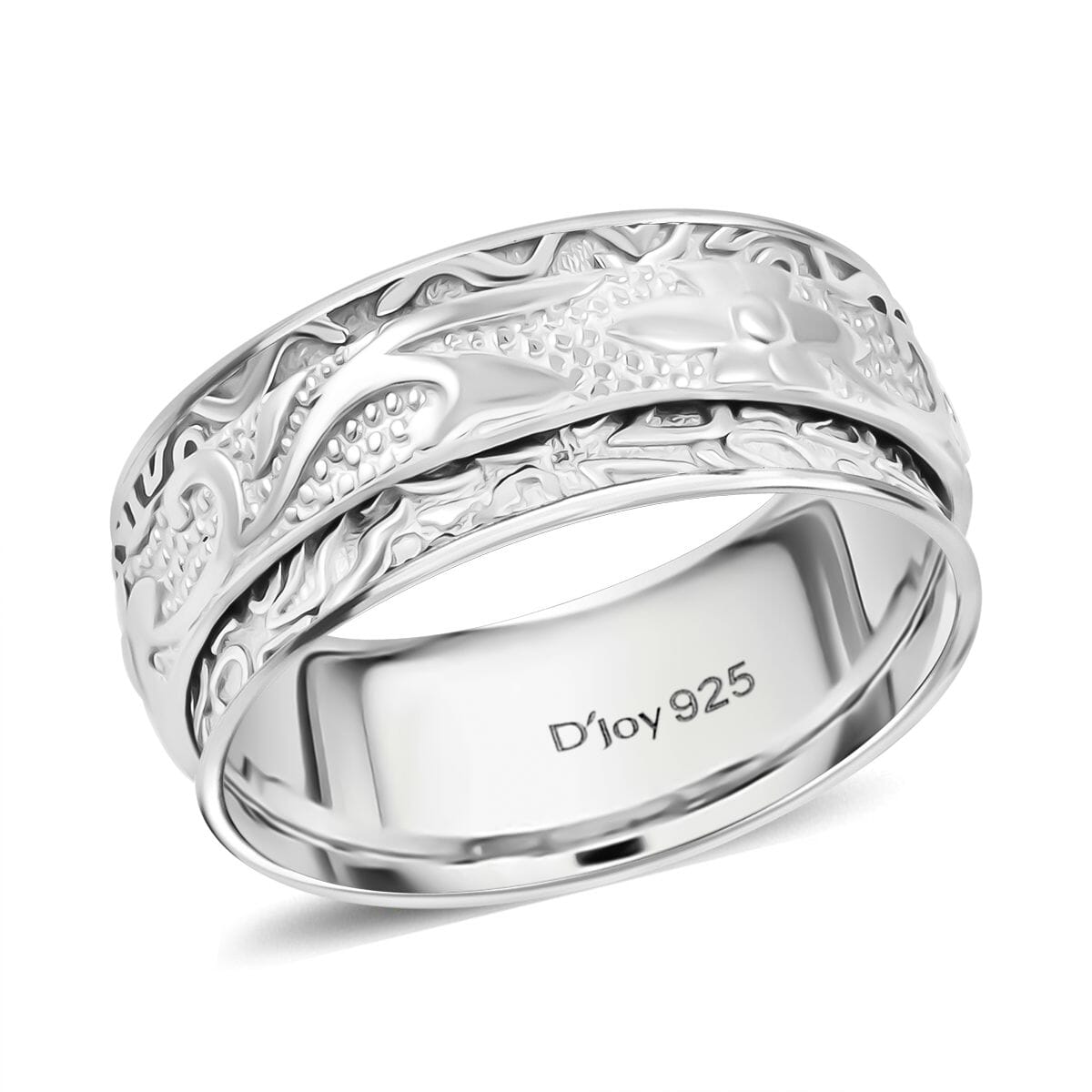 Sterling Silver Band Ring (Size 7.0) 5.50 Grams image number 0