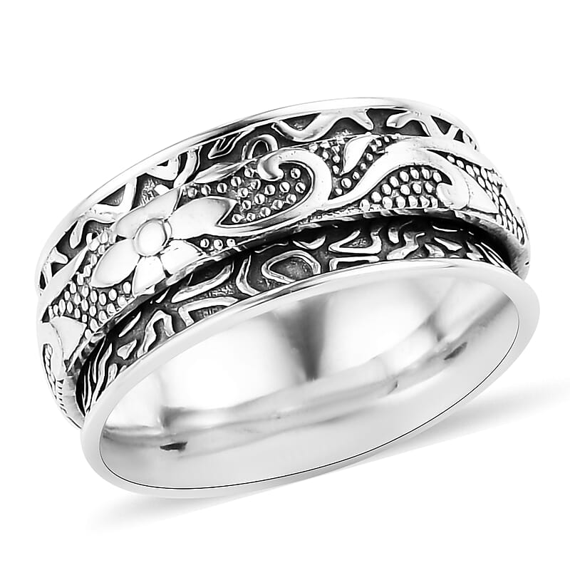 D'Joy Band Ring in Sterling Silver (Size 7.0) 5.36 Grams