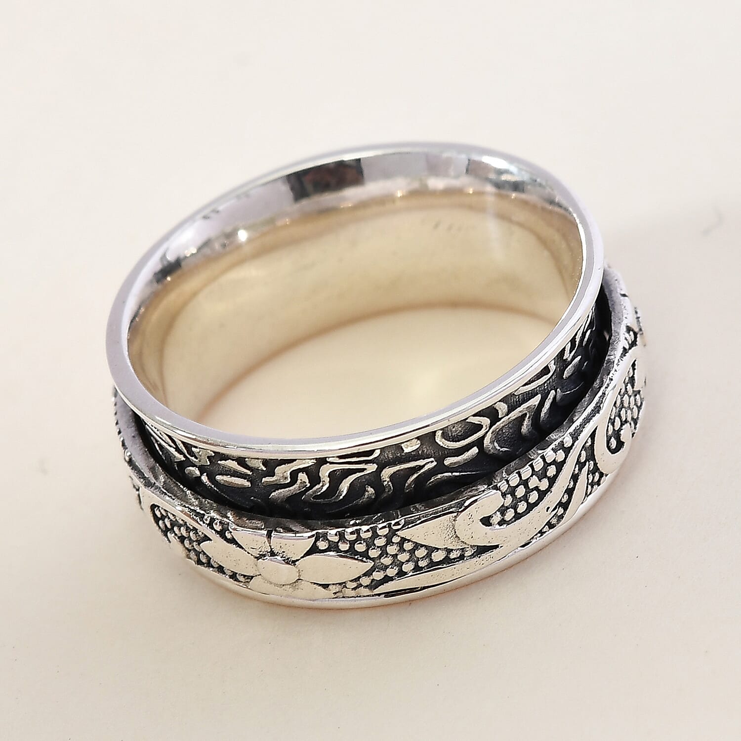 D'Joy Band Ring in Sterling Silver (Size 7.0) 5.36 Grams