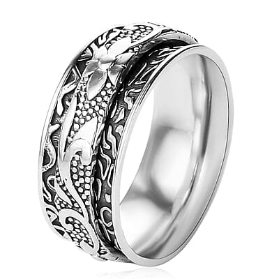 D'Joy Band Ring in Sterling Silver (Size 7.0) 5.36 Grams