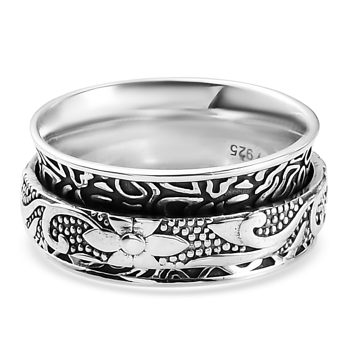 D'Joy Band Ring in Sterling Silver (Size 7.0) 5.36 Grams