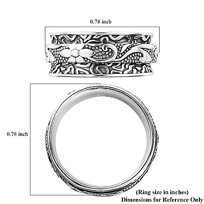D'Joy Band Ring in Sterling Silver (Size 7.0) 5.36 Grams