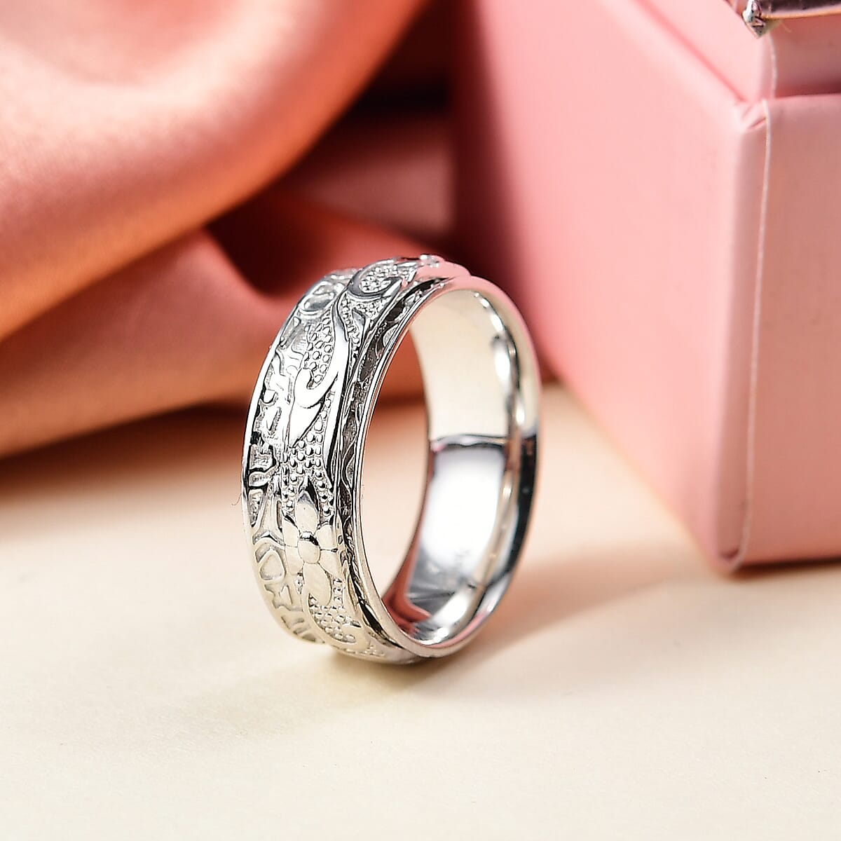 D'Joy Sterling Silver Band Ring (Size 9.0) (5.15 g) image number 1