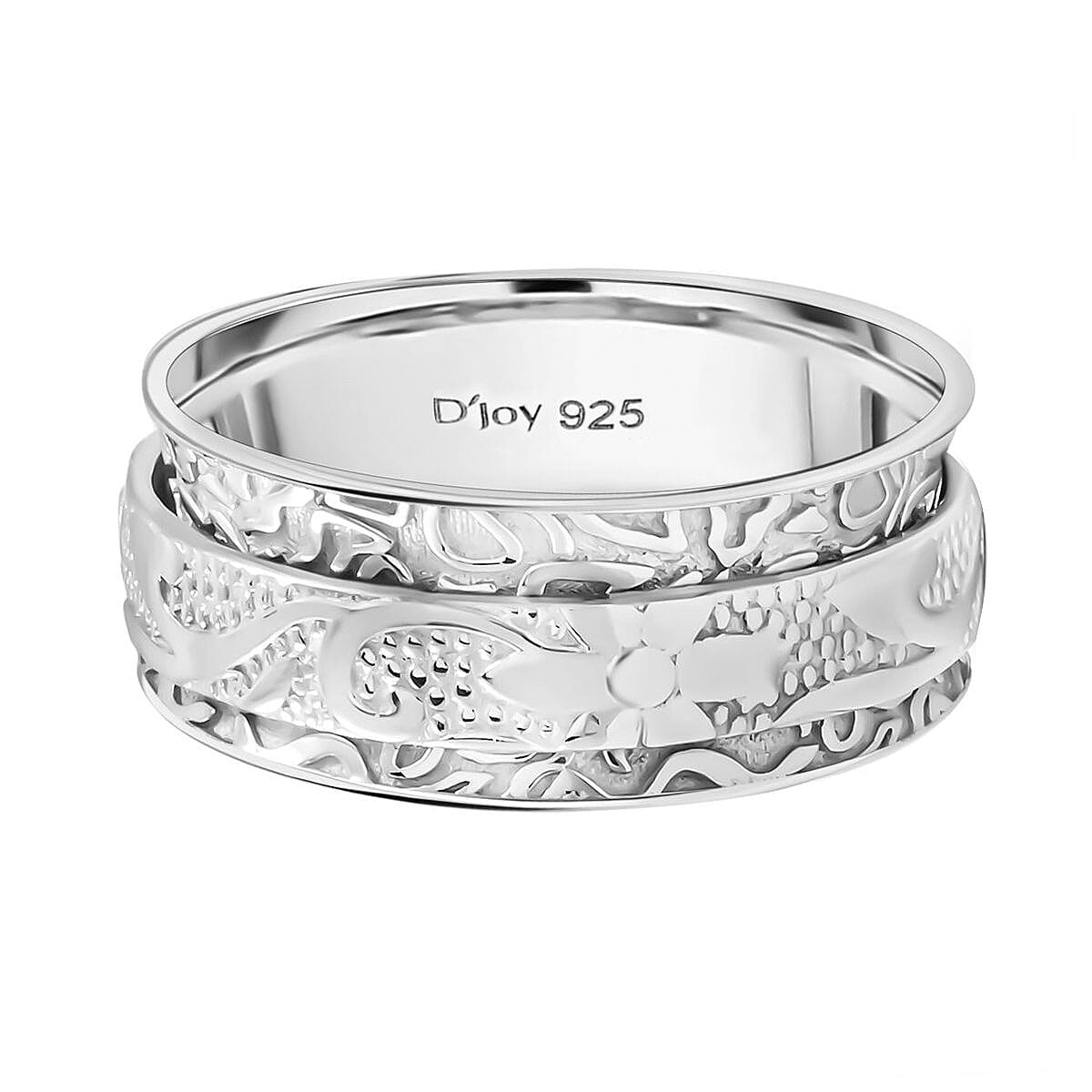 D'Joy Sterling Silver Band Ring (Size 9.0) (5.15 g) image number 3