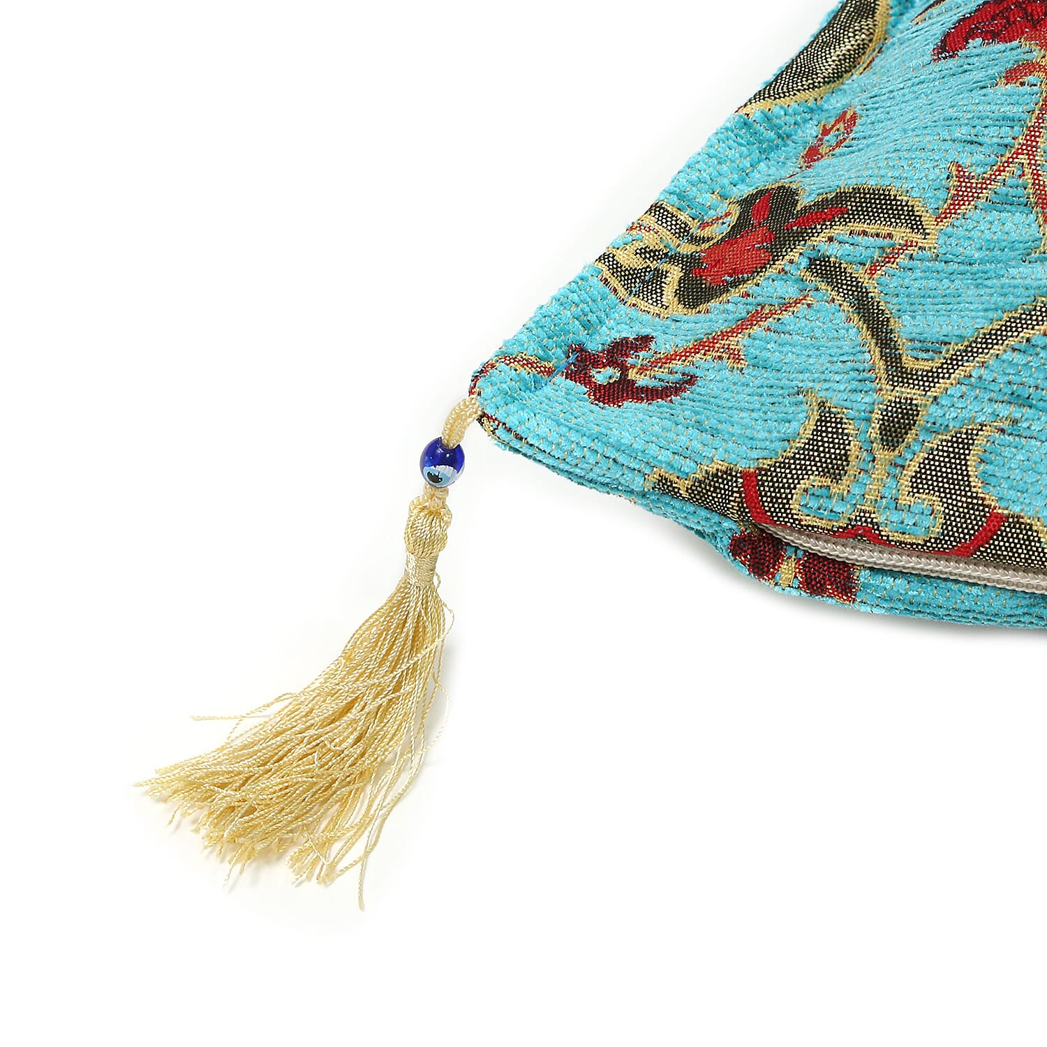 Set of 2 Blue & Red Turkish Handmade Double Sided Cushion Cover