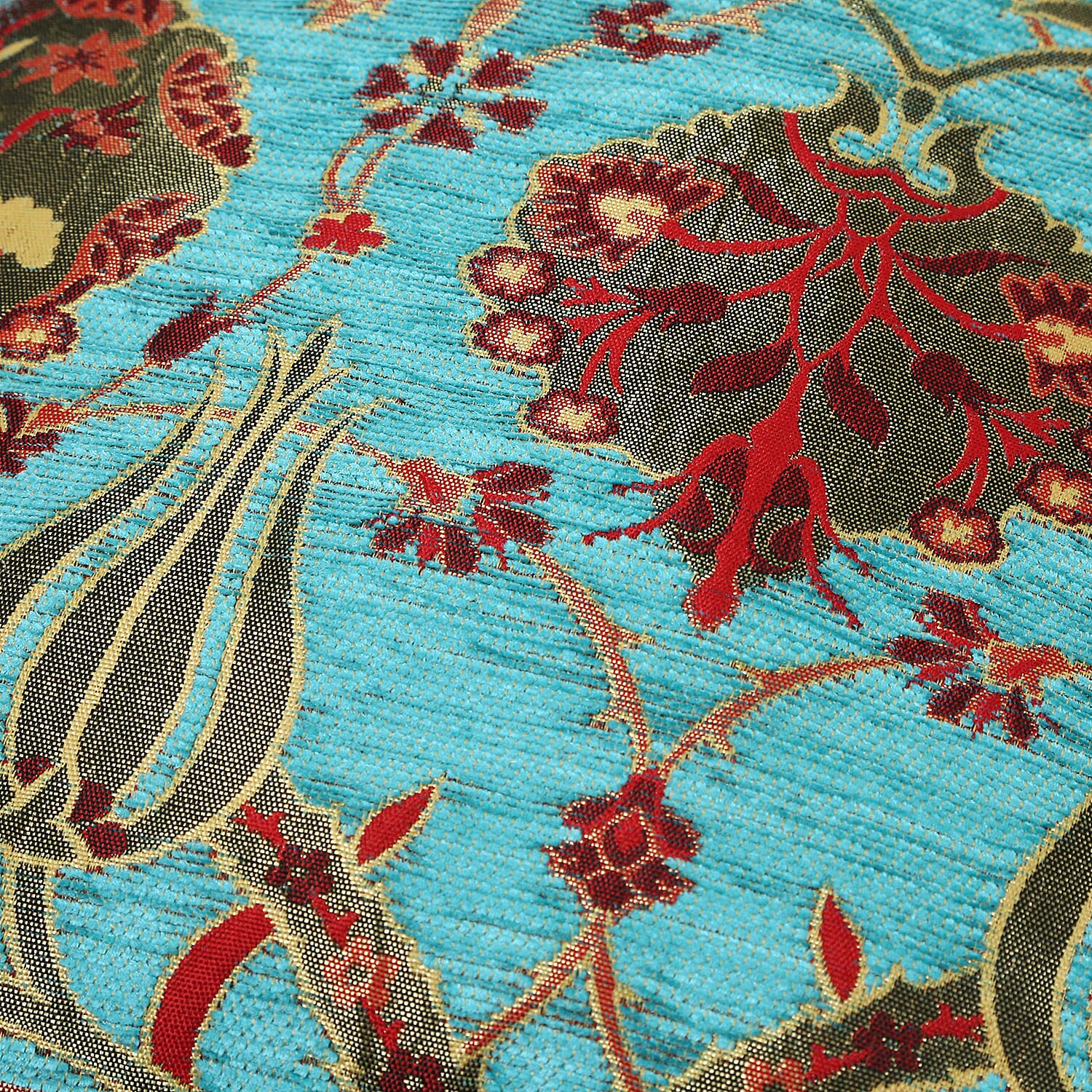 Set of 2 Blue & Red Turkish Handmade Double Sided Cushion Cover