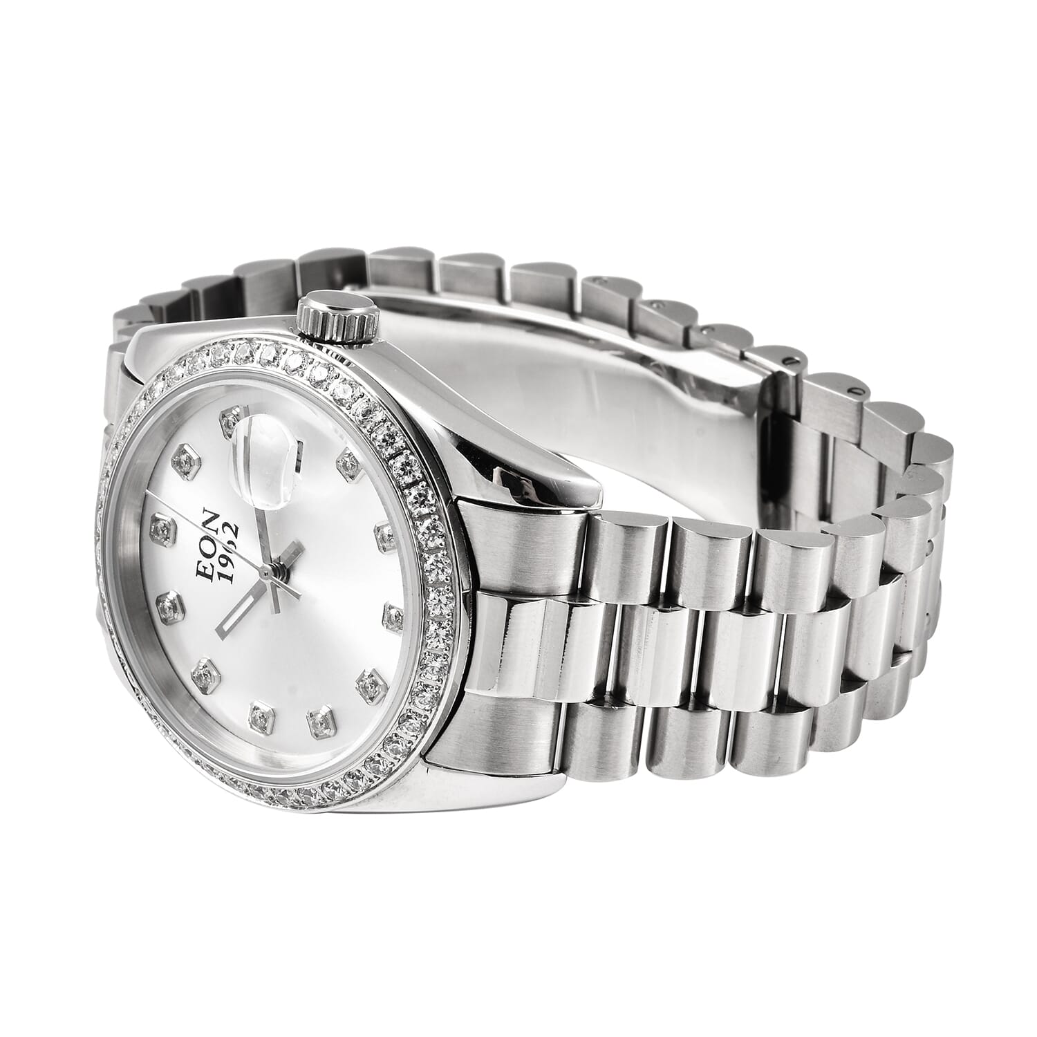 Buy CHUCK CLEMENCY COLLECTION EON 1962 Made with Finest CZ Swiss Movement  Watch in Stainless Steel with Ear Fork and Screwdriver at ShopLC.