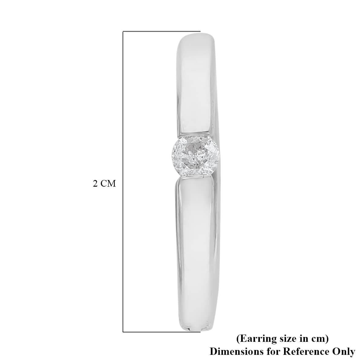 10K White Gold G-H I3 Diamond Earrings 0.20 ctw image number 4