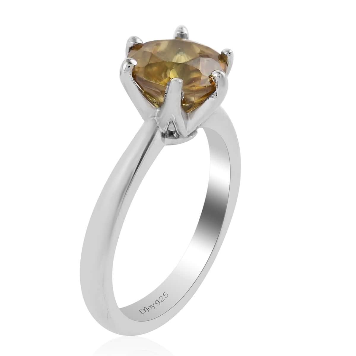 RHAPSODY 950 Platinum AAAA Sphene Solitaire Ring (Size 7.0) 6.90 Grams 2.75 ctw image number 2