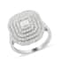 Rhapsody 950 Platinum E-F VS Diamond Cluster Ring (Size 9.0) 7.80 Grams 1.00 ctw image number 0