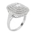 Rhapsody 950 Platinum E-F VS Diamond Cluster Ring (Size 9.0) 7.80 Grams 1.00 ctw image number 2