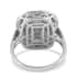 Rhapsody 950 Platinum E-F VS Diamond Cluster Ring (Size 9.0) 7.80 Grams 1.00 ctw image number 3