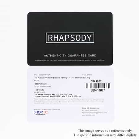 Rhapsody 950 Platinum E-F VS Diamond Cluster Ring (Size 9.0) 7.80 Grams 1.00 ctw image number 6