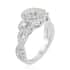 Rhapsody IGI Certified 950 Platinum E-F VS Diamond Cluster Ring (Size 6.0) 7 Grams 1.00 ctw image number 2