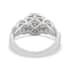 Rhapsody IGI Certified 950 Platinum E-F VS Diamond Cluster Ring (Size 6.0) 7 Grams 1.00 ctw image number 3