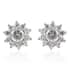 LUSTRO STELLA Made with Finest CZ Stud Earrings in Platinum Over Sterling Silver 1.70 ctw image number 0