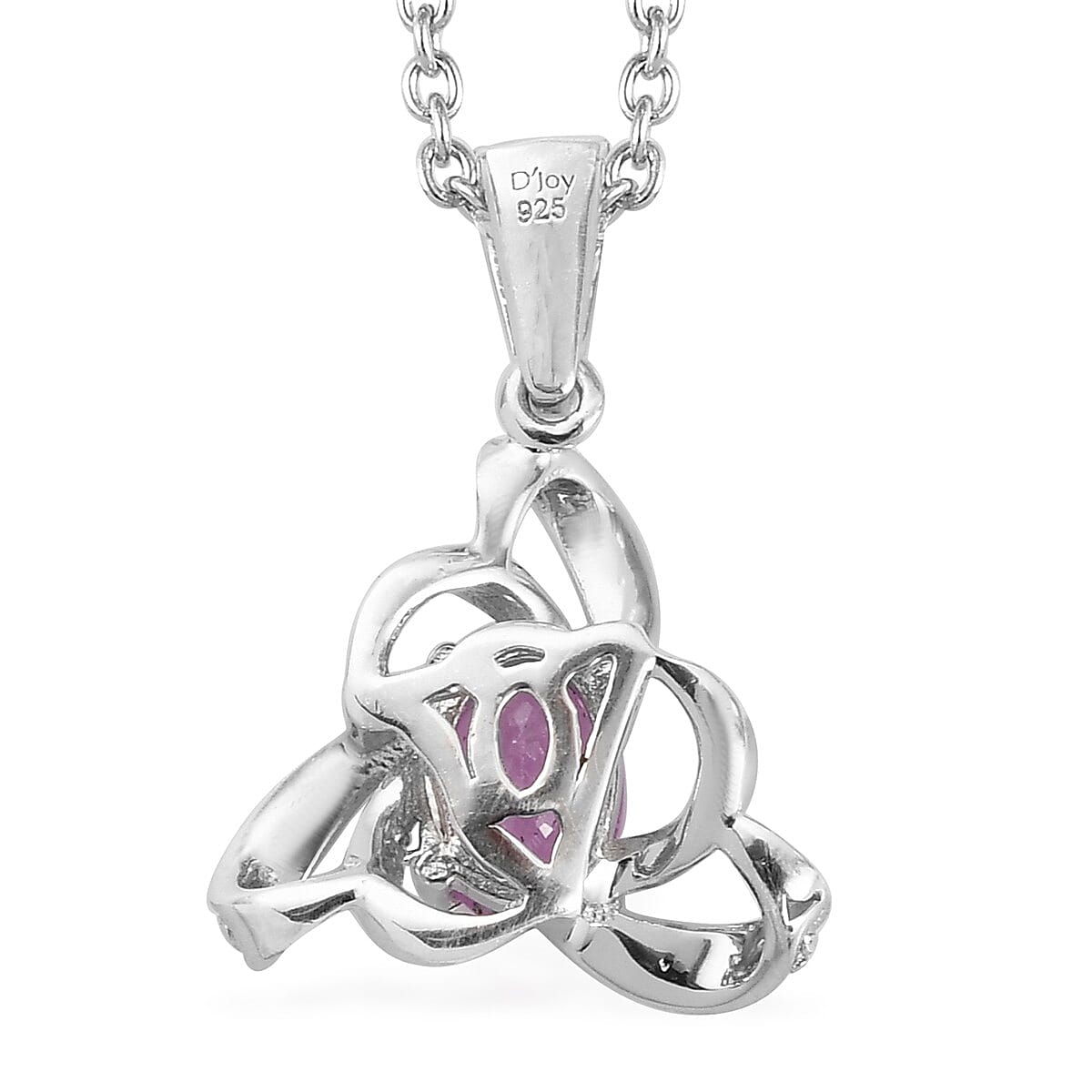 1.25 ctw Niassa Ruby Pendant Necklace 20 Inches in Platinum Over Sterling Silver