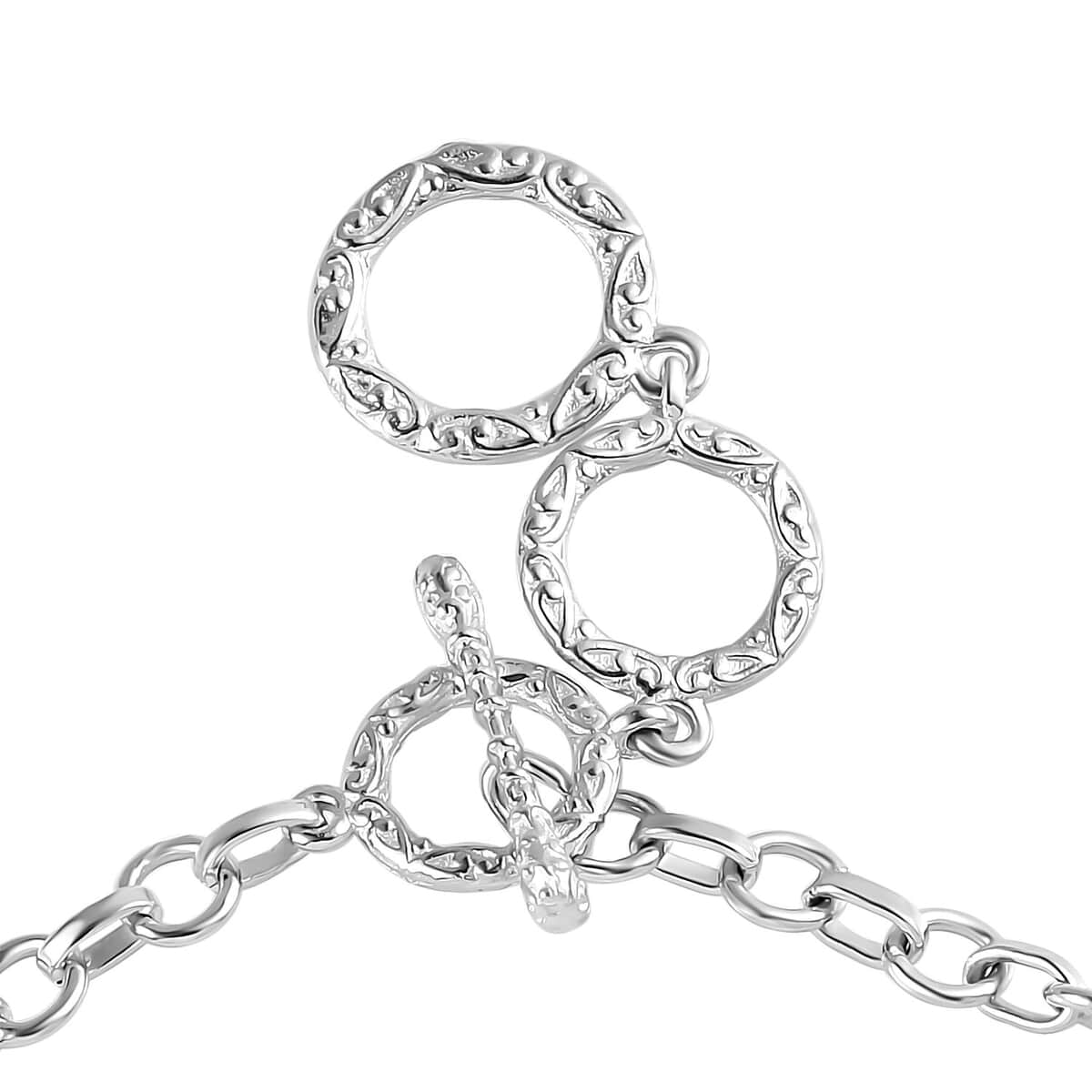 Narsipatnam Alexandrite and Zircon Tennis Bracelet in Platinum Over Sterling Silver (6.50 In) 9.10 Grams 4.50 ctw image number 3