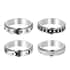 Set of 4 Stress Buster Spinner Ring in Stainless Steel (Size 10.0) image number 0