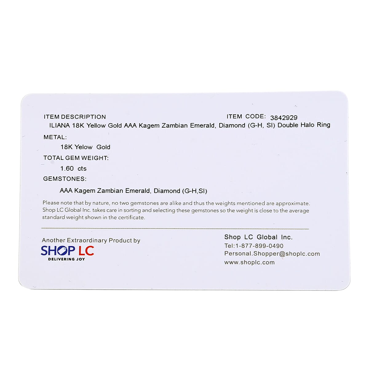 Iliana 18K Yellow Gold AAA Kagem Zambian Emerald and G-H SI Diamond Double Halo Ring (Size 7.0) 4.40 Grams 1.60 ctw image number 5