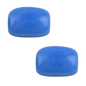 AAA Ceruleite Set of 2 (Cush 7x5 mm) 1.30 ctw Loose gemstone