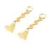 Simulated Champagne Diamond Interchangeable Earring Heart Charms in 14K Yellow Gold Over Sterling Silver 0.25 ctw image number 4