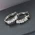 Moissanite Hoop Earrings in Platinum Over Sterling Silver 1.30 ctw image number 1