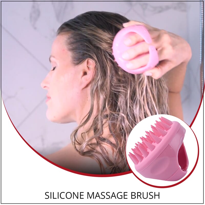 Pink Silicone Slimming Spa Washing & Massage Brush