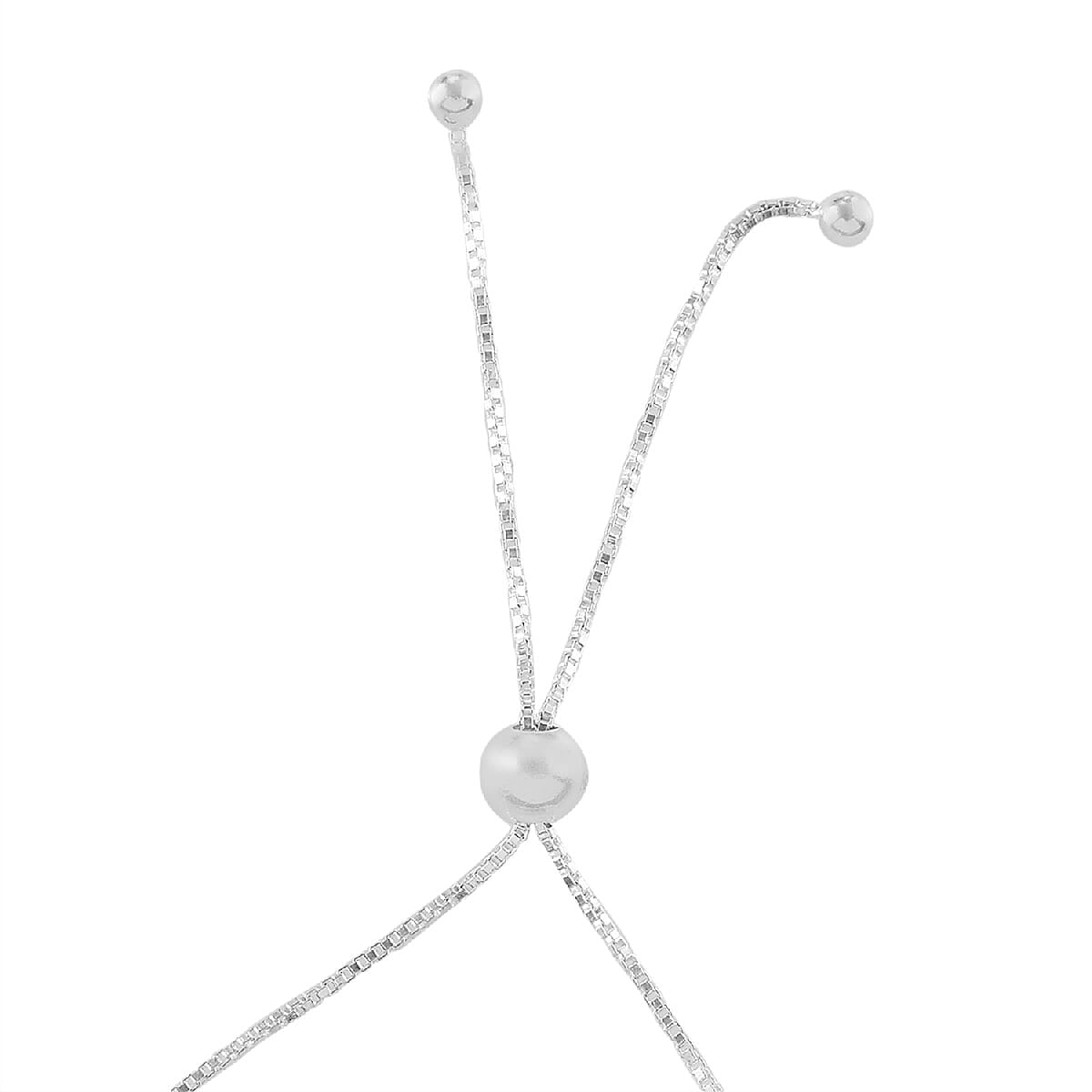 Aurora Borealis Crystal Bolo Bracelet in Sterling Silver image number 3