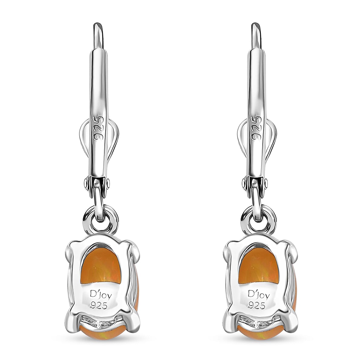 Premium Ethiopian Welo Opal 1.00 ctw Earrings in Platinum Over Sterling Silver