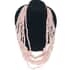 Pink Shell Pearl and Coconut Shell, Wood Spacer Multi Layered and Beaded Necklace 26 Inches with 15mm Lock image number 0