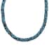 Simulated Turquoise Color Pearl and Coconut Shell Beaded Necklace 25 Inches image number 1