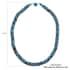 Simulated Turquoise Color Pearl and Coconut Shell Beaded Necklace 25 Inches image number 3