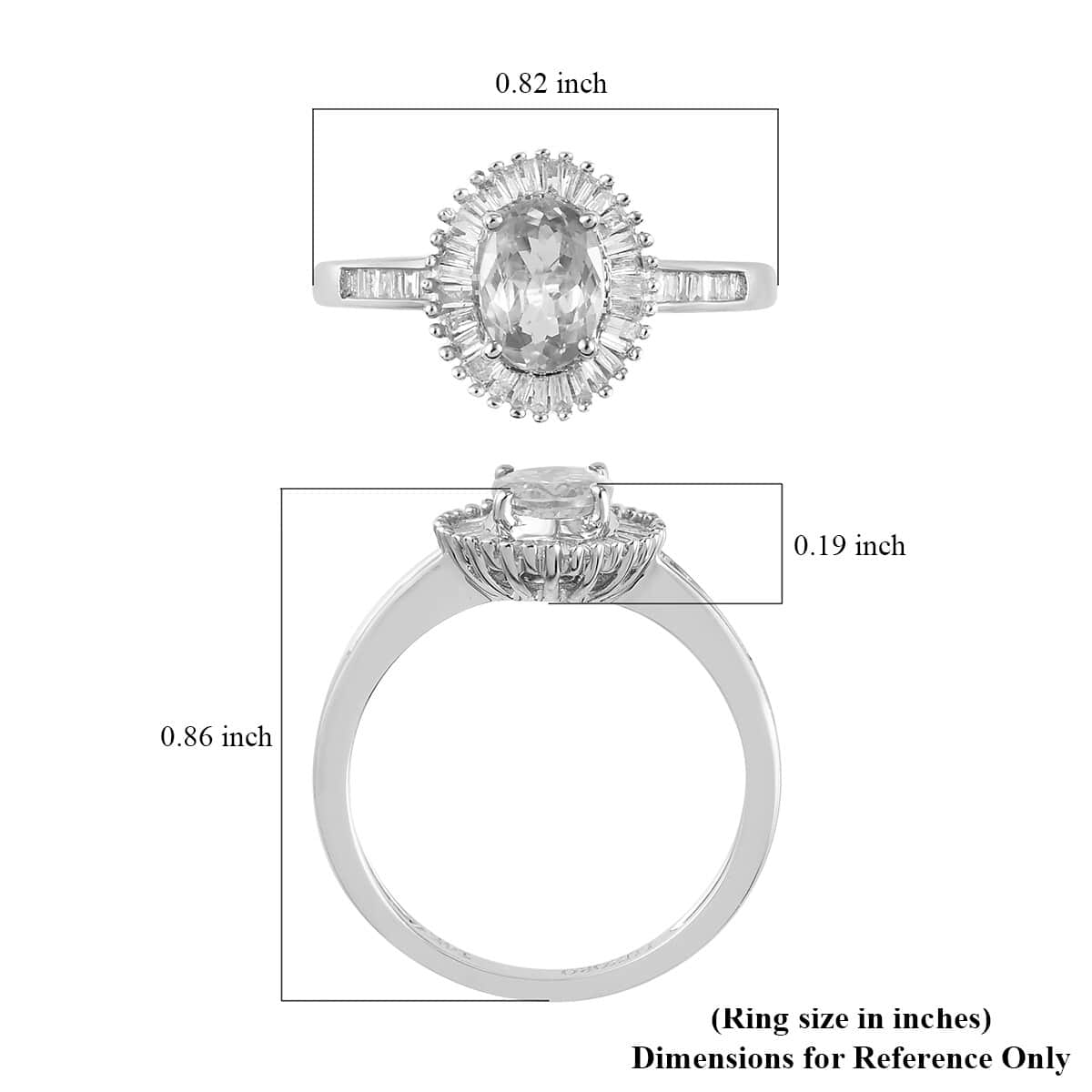 LUXORO 14K White Gold AAA Narsipatnam Alexandrite and G-H I3 Diamond Halo Ring 2.50 Grams 1.00 ctw image number 5