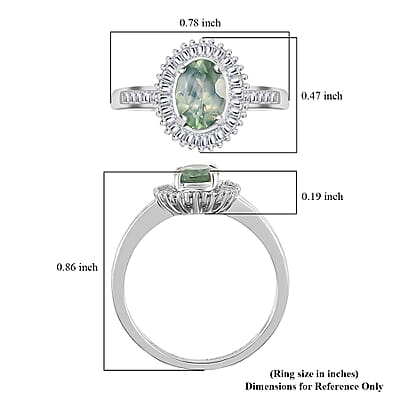 Luxoro AAA Narsipatnam Alexandrite and Diamond 1.25 ctw Halo Ring in 14K White Gold (Size 8.0)