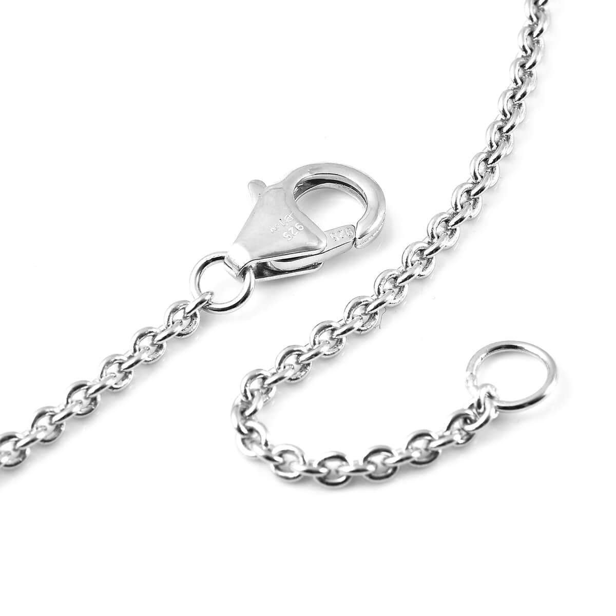LUSTRO STELLA Made with Finest CZ Floral Vine Inspired Necklace 18 Inches in Rhodium Over Sterling Silver 13.80 Grams 7.75 ctw image number 6