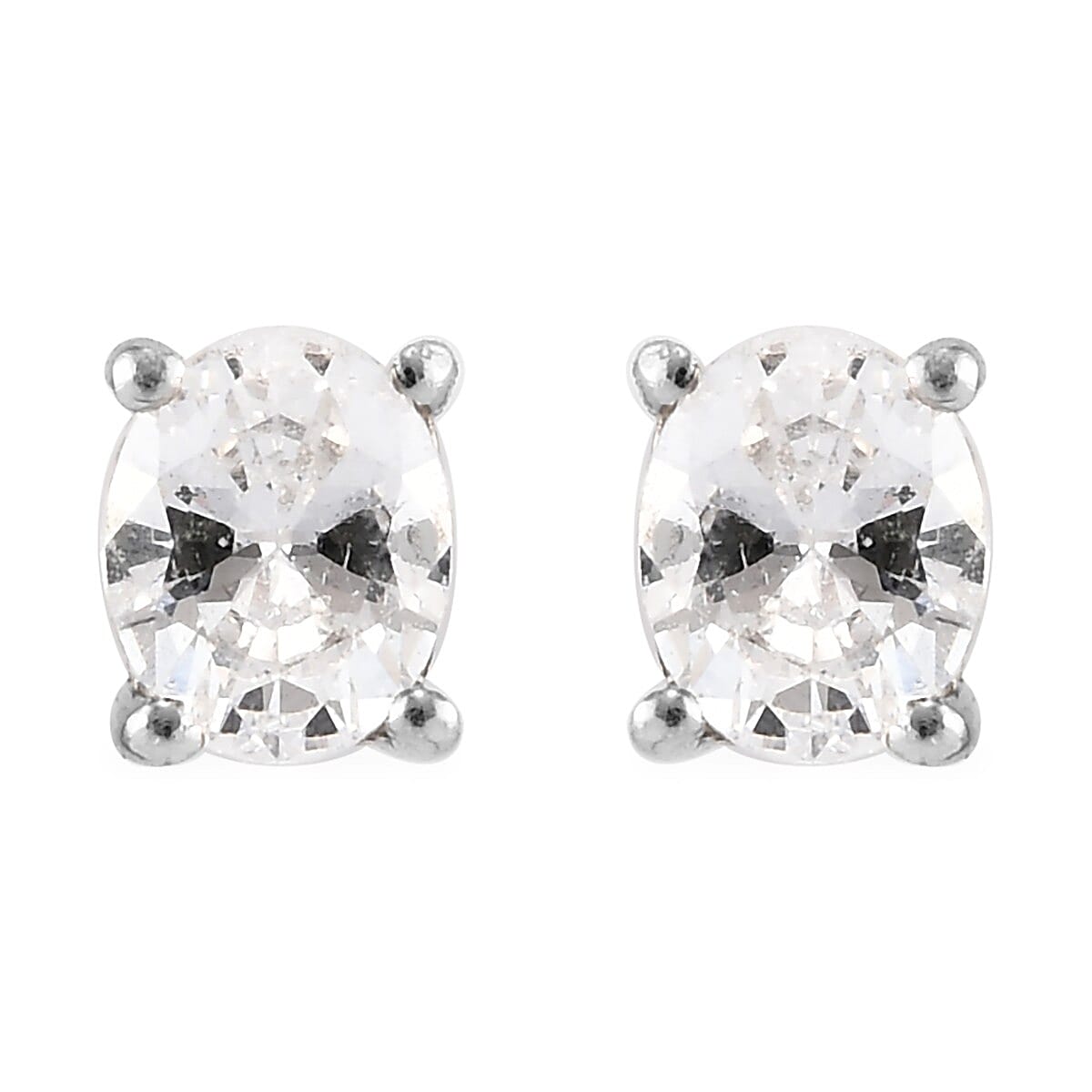 Lustro Stella Made with Finest CZ Stud and Dangle Earrings or Drop Pendant Necklace 20 Inches Set in Platinum Over Sterling Silver 6.40 ctw